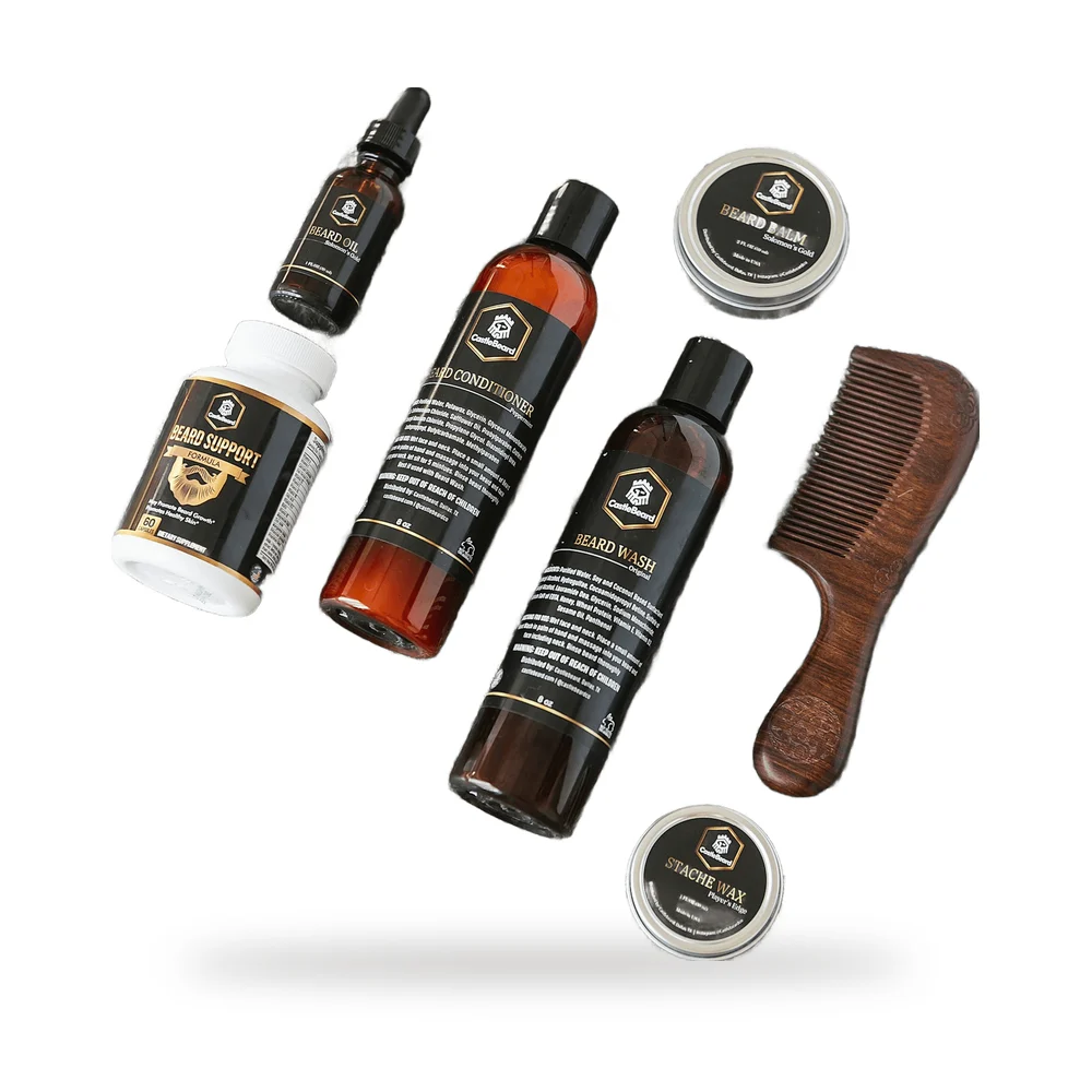 Kit de Barba Óleo, Balm e Pente