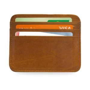 Porta-cartões Slim de Couro