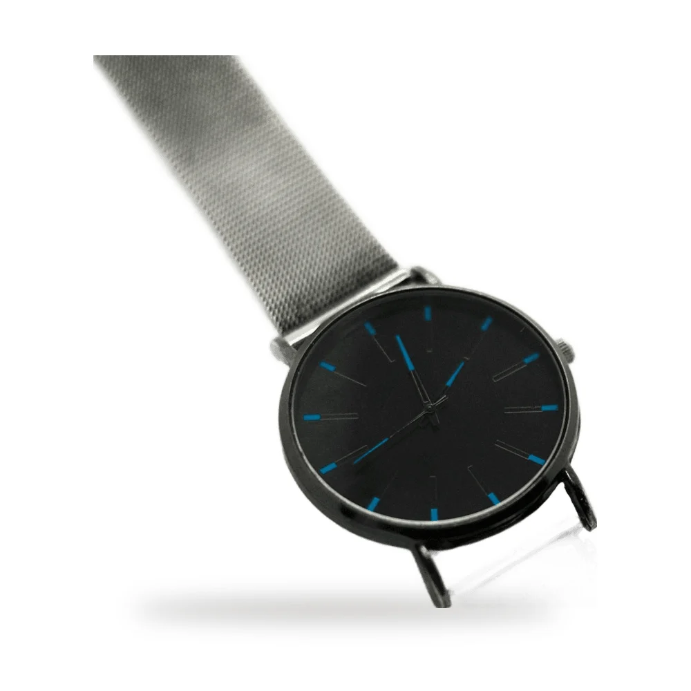 Relógio Analógico Aço Escovado 42 mm